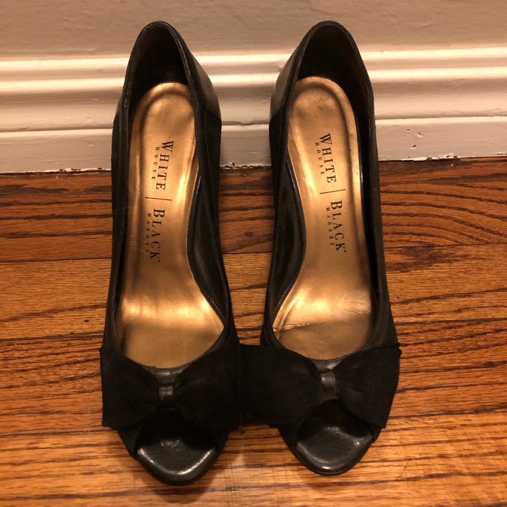 White House Black Market Pump with peep toe